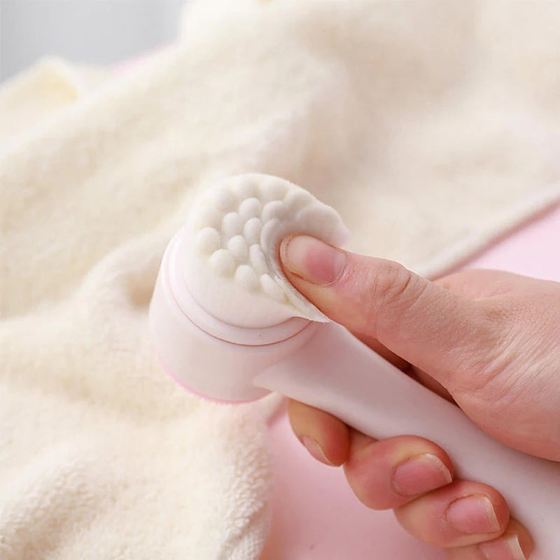 Brosse Nettoyante Visage Double Silicone 3D | Exfoliant Doux & Massage | Peau Purifiée